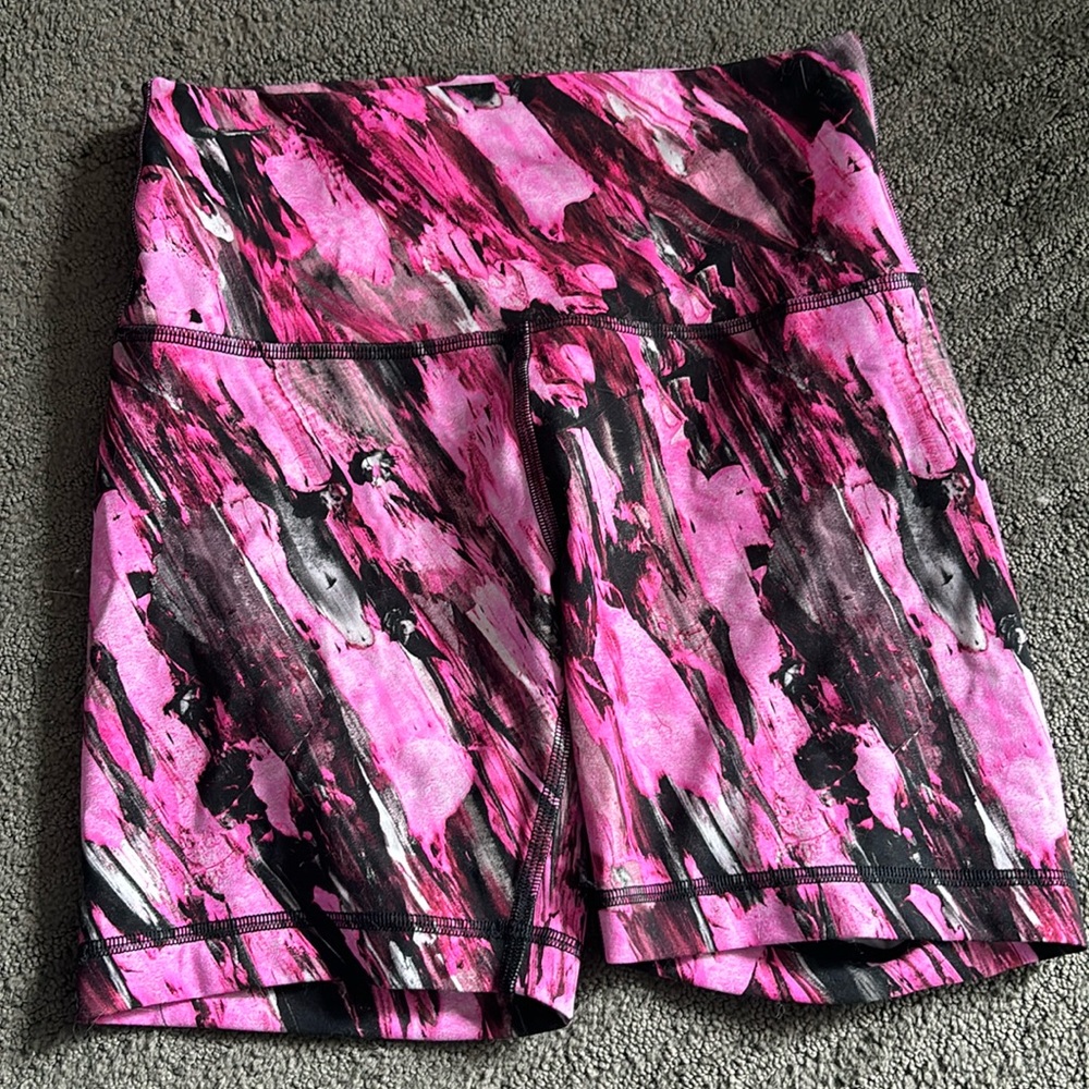 LULULEMON hot pink biker shorts